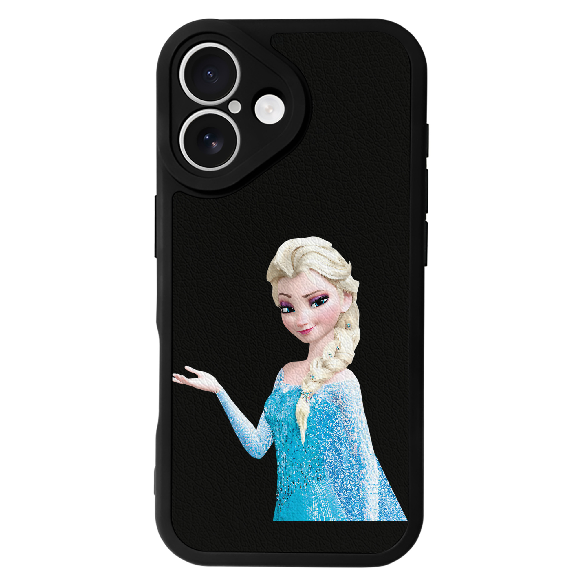 （画像用） アナと雪の女王 アンナ エルサ Frozen Anna Elsa 【iPhone 16シリーズ対応】シリコンスマホケース（レザー調） 材質：シリコン